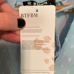 Btfbm NWT Women Casual light blue Dress V Neck Tie Neck Long Sleeve Dot Ruffle Photo 5