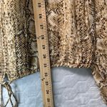 Tory Burch Women Silk Python Zip Blouse 4 Drawstring Hem Statement Mob wife Luxe Photo 6