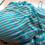 Guess XS Striped Halter Top Aqua Gray Y2K Retro 2000s Beachwear Open Back Tank Photo 6