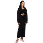 Christopher Esber Ruched Crop Shirt in Black AUS 12 US 8 New Womens Blouse Top Photo 13