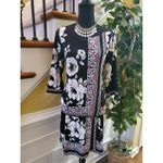 White House | Black Market  Medium Floral Scroll Tunic Top Mini Dress Boho Photo 7
