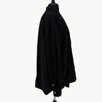 Frank & Eileen Victoria Oversized Italian Cotton Tuxedo Shirt | Medium | Black Photo 12