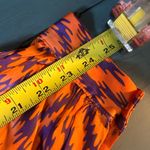 Boutique Vibrant Orange and Purple Aztec Patterned Long Sleeve Romper, Sz S Photo 9