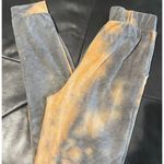 Grey Tie Dye Cropped Jacket & Jogger Set Gray Size M Photo 3