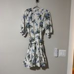 Veronica Beard NWOT Dewey Floral Cotton Belted Mini Dress in Off White Multi 12 Photo 7
