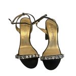 Badgley Mischka Mark James Size 8.5M Black Rhinestone Block 4In Heels Photo 1