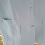 Blair  L Gray Blue Pocketed Tunic Top Photo 5