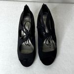 Impo Black Strappy Lace Up Heels Photo 4