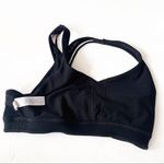 Athleta  Black Strappy mesh sports bra Sz S Photo 7