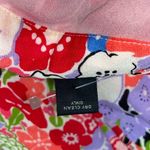 Y2K Silk Floral Slip Skirt Women Size 14 Vintage Cottagecore Boho Floral pleated Red Photo 5