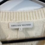 English Factory  front cable stitch cardigan in beige large NWOT Photo 9