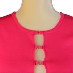 Cider NEW  Barbie Pink Front Cutout College Chic Tank Size L Photo 2