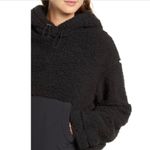 Zella Cassie Black Faux Shearling Teddy Hoodie Photo 2