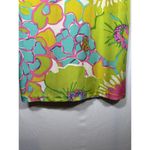 LAROQUE Floral Colorful Summer Maxi Skirt Bright Elastic Waist Preppy Small Pink Photo 2