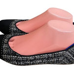 Rothy's round Flats Black White Tweed Knit Comfort Women's Shoes Size 8.5 Photo 0