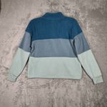 Ivory Ella  Shirt‎ Womens Medium Blue Colorblock Quarter Zip Workout Athleisure Photo 4
