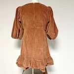 *NEW* byTiMo Corduroy Flounce Dress Brown Size M Photo 4