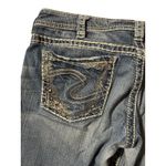 Silver Jeans Co Silver Jean Suki Low Straight Jeans Women Blue Denim Studded Embellished W33 L32 Photo 4