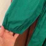J.Crew  Green Smocked Tie Front A-Line Dress size 10 Photo 4