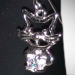 Cute silver little kitty cat earrings Silver Photo 4