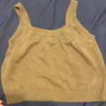Honey Punch Green knit crop top Photo 2
