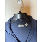 LL Bean Women's Fleece Pullover Long Sleeve Quarter Zip Blue Size L Photo 2
