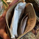 Coach Authentic Signature Coated leather PEAR zip top wristlet Photo 6