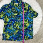 draper's & damon's Vintage DRAPER’S & DAMON’S tropical palm button down top. Size LP Photo 4