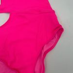 Solid & Striped Swimsuit SZ Large Cameron Cutout One Piece NWT Crinkle Rib Pink Photo 11