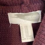 Forever 21 Turtleneck Shawl with Fringe detail burgundy size S/M Photo 3