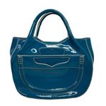 Kate Spade New York Lazuli Pretty Penny Treesh Patent Leather Satchel Bag Purse Blue Photo 0