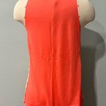 French Connection  Polly Plains White & Orange Stripe Tank Top Size Small Photo 5