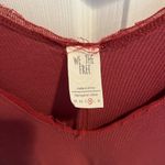 We The Free Burgundy V-Neck Blouse Photo 2