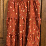 Sonoma Floral Tiered Skirt button down size large Photo 0