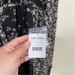 Free People NWT  Serena Floral Bell Sleeve Printed Blouse size small black boho Photo 4