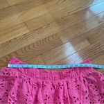 Free People  One Perla Eyelet Lace Off Shoulder Pink/Rose Crop Top Size S $88 Photo 6