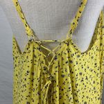 Torrid Challis Lace Up Back Yellow Floral Print Swing Cami Tank Top Size… Photo 9