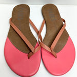 Tkees  Sandals Womens Size 5US Leather Countours Pink Brown Slip On Photo 0
