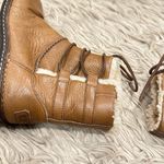 UGG  Caspia 1932 Tan Leather Lace Up Ankle Sheepskin Warm Boots Womens Sz 8 Photo 8