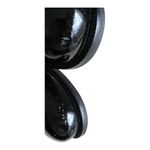 Kurt Geiger London Serena Block Heel Black Patent Combat Boots With Fur Trim 8.5 Photo 6