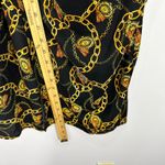 ASTR The Label Dress XS Black Gold Chain Satin Mini Mob Wife Y2K Coquette Noir Photo 3