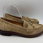Tommy Hilfiger Taupe Brown Suede Norma Loafers Shoes Size 8.5 Preppy Photo 2