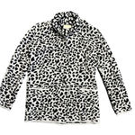 Nation Ltd  Kelly Blazer‎ Leopard Cardigan Sweater Wool Blend Sz Small Thick Knit Photo 0