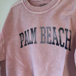 Palm Beach pink distressed crewneck Photo 1