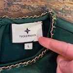 Tuckernuck  Rainforest Green Adah Satin Blouse & Erin Pants - Sz L ❤️🎀 Photo 15