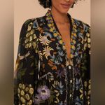 Farm Rio Black Winter Garden Mini Dress Long Sleeves, Size Medium, $248 Photo 4