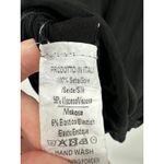 Gigi Moda Womens Black Tank Silk Size Large Lined Minimal Made in Italy Photo 3