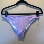 Shade & Shore New  High Leg Extra Cheeky Lavender Bikini Bottoms Medium Photo 2