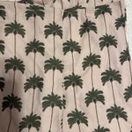 Fancy D Boutique Mini Dress Palm Tree Halter Green Ivory Tan Size M Photo 2