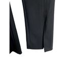 ZARA  Pullon Slim Slimming Leg Stretch Trouser Pant Flat Front Ankle Slit M Black Photo 3
